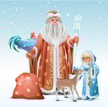 Ded Moroz and Snegurochka
