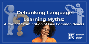 nfographic debunking common language learning myths