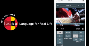 Screenshot of the Lectia app interface