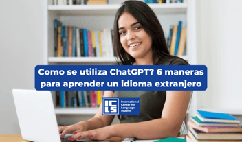 Chat GPT Spanish Blog Image with Woman on laptop
