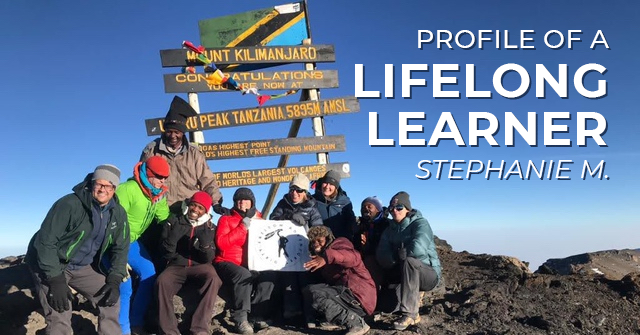 Portrait of Stephanie M., a lifelong language learner